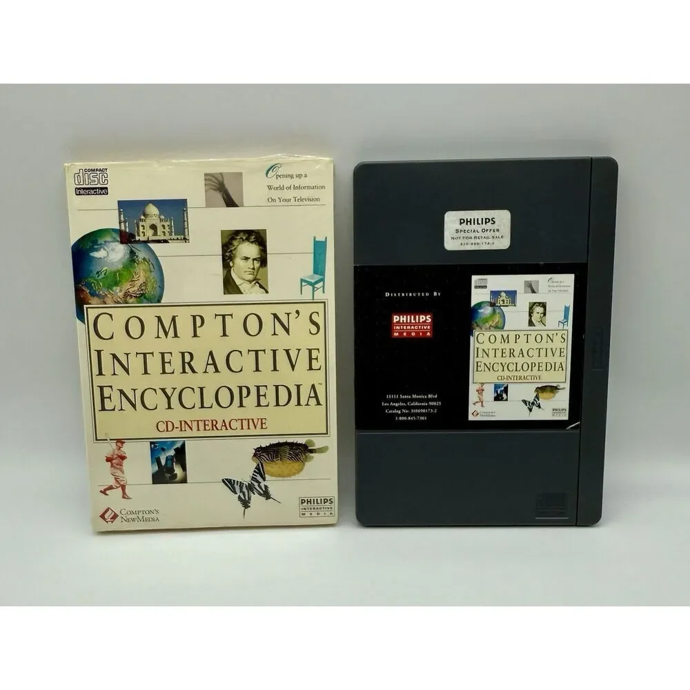 Compton's Interactive Encyclopedia Phillips CD-i‎ Long Box